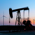 Pump Jack In Motion On A Wind Farm In Ft. Davis, Texas